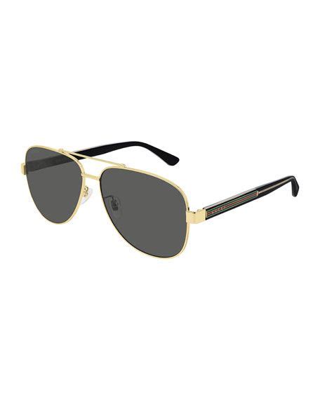 gucci sunglasses aviator gold men.